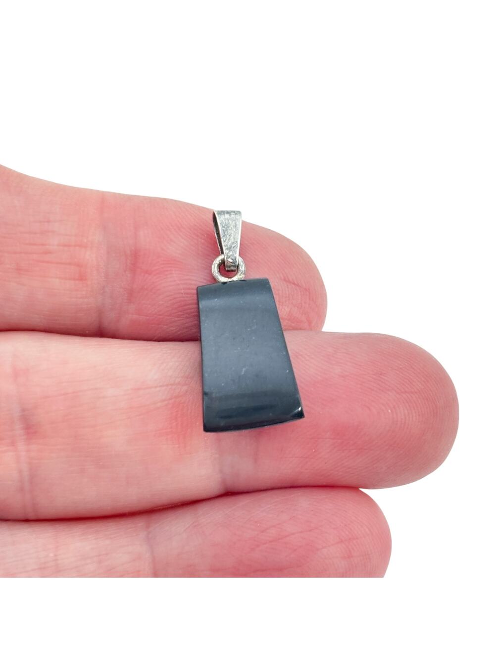 Vintage Sterling Silver 925 Black Onyx Pendant